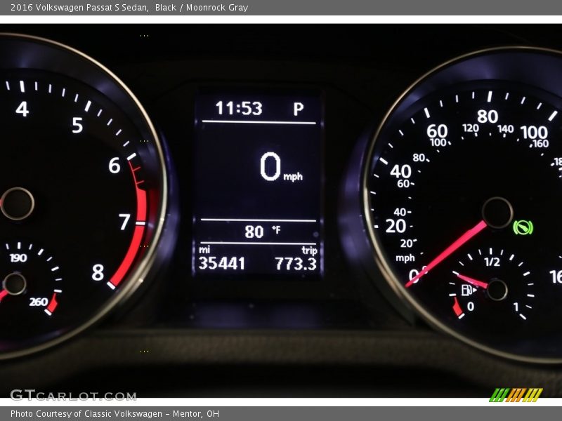 Black / Moonrock Gray 2016 Volkswagen Passat S Sedan