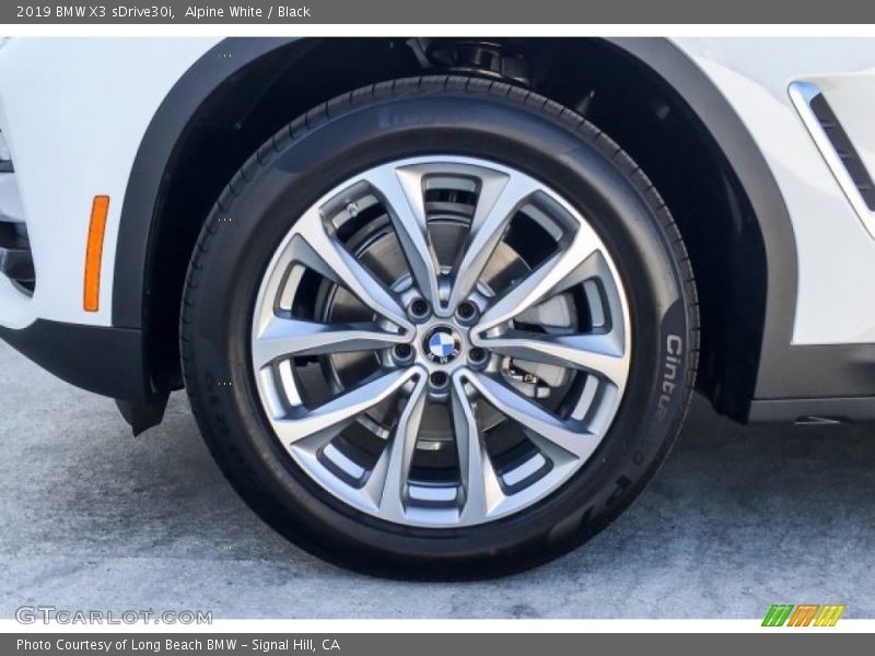 Alpine White / Black 2019 BMW X3 sDrive30i