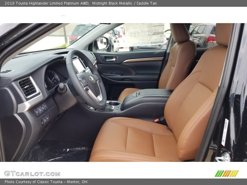  2019 Highlander Limited Platinum AWD Saddle Tan Interior