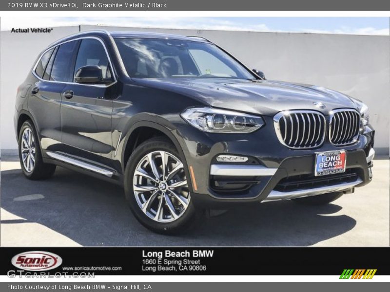 Dark Graphite Metallic / Black 2019 BMW X3 sDrive30i