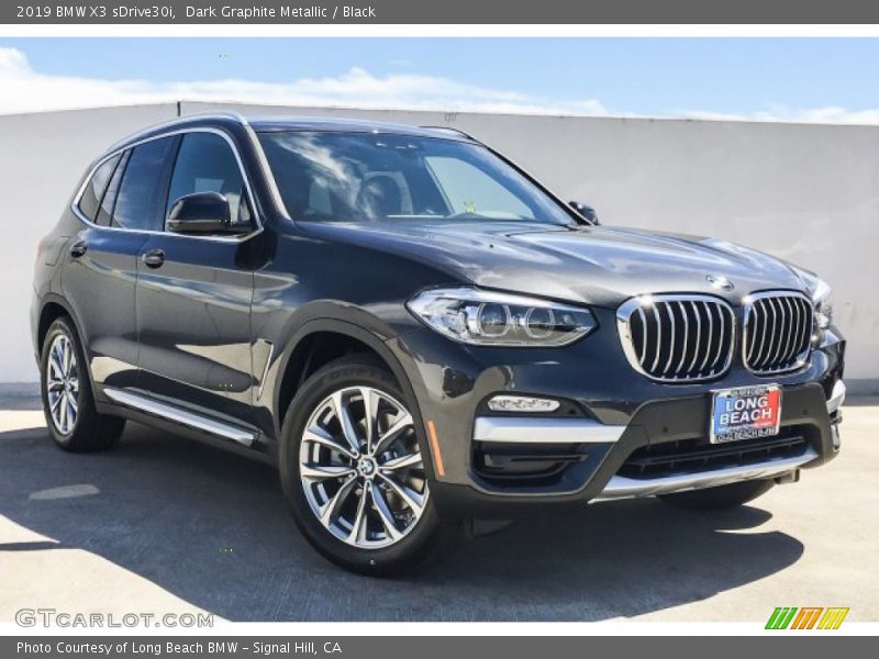 Dark Graphite Metallic / Black 2019 BMW X3 sDrive30i