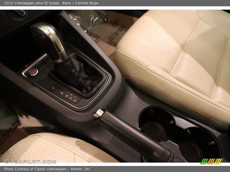 Black / Cornsilk Beige 2015 Volkswagen Jetta SE Sedan