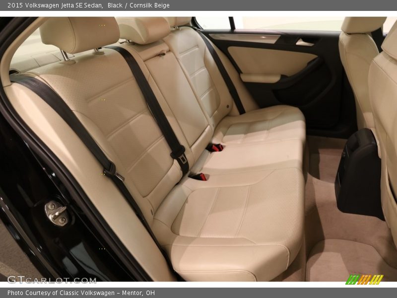 Black / Cornsilk Beige 2015 Volkswagen Jetta SE Sedan