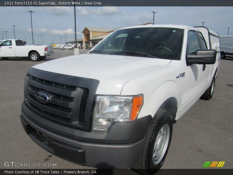 Oxford White / Steel Gray 2012 Ford F150 XL SuperCab