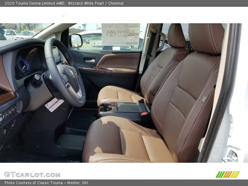 Front Seat of 2020 Sienna Limited AWD