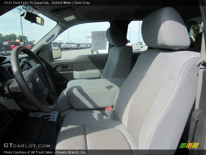 Oxford White / Steel Gray 2012 Ford F150 XL SuperCab