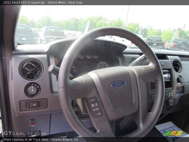 Oxford White / Steel Gray 2012 Ford F150 XL SuperCab
