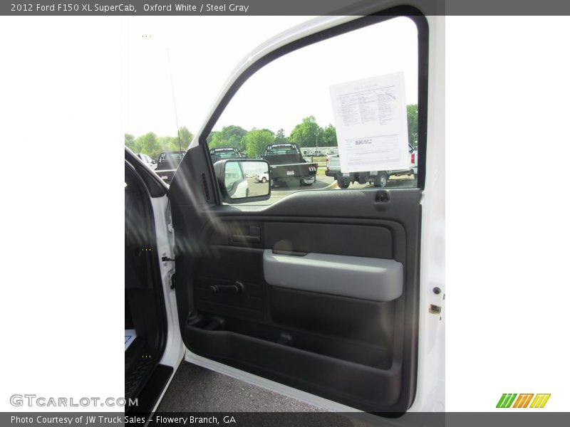 Oxford White / Steel Gray 2012 Ford F150 XL SuperCab