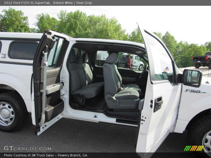 Oxford White / Steel Gray 2012 Ford F150 XL SuperCab