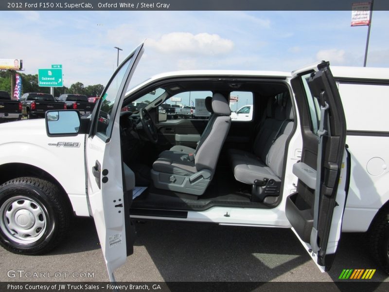 Oxford White / Steel Gray 2012 Ford F150 XL SuperCab
