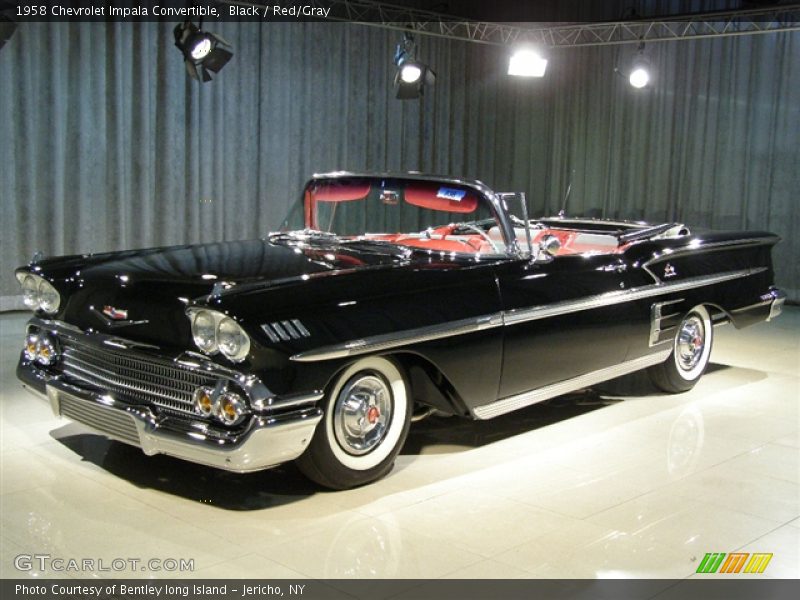 Black / Red/Gray 1958 Chevrolet Impala Convertible