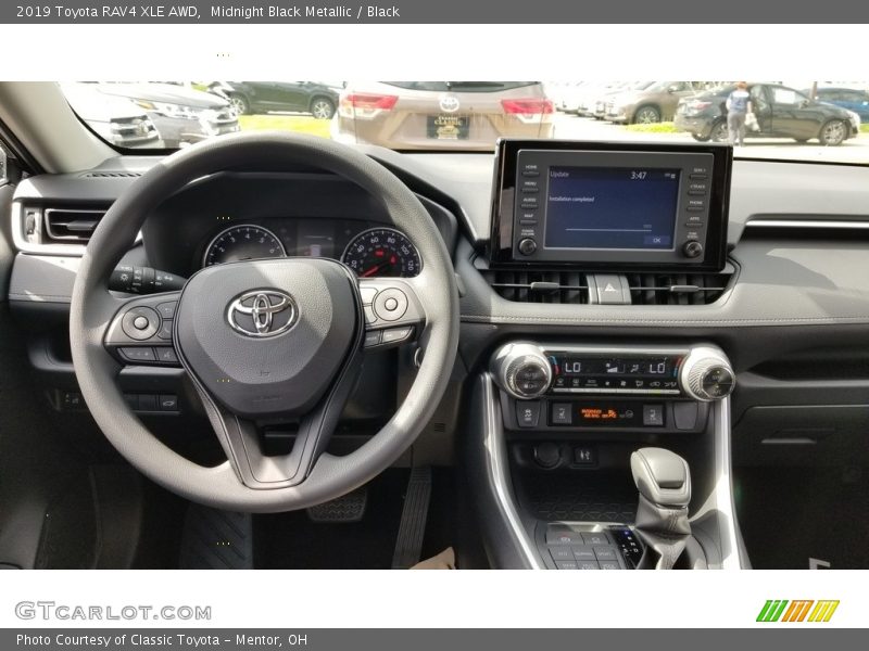 Midnight Black Metallic / Black 2019 Toyota RAV4 XLE AWD