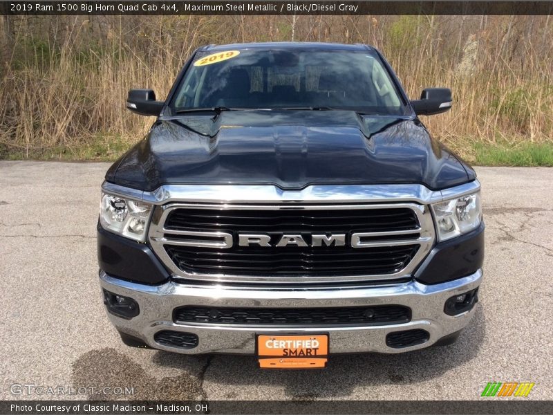 Maximum Steel Metallic / Black/Diesel Gray 2019 Ram 1500 Big Horn Quad Cab 4x4