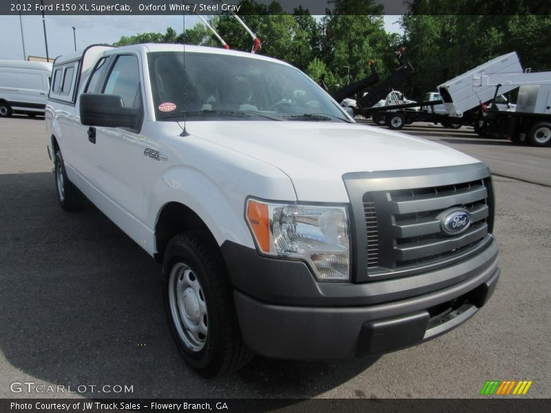 Oxford White / Steel Gray 2012 Ford F150 XL SuperCab