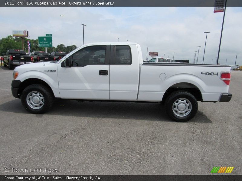 Oxford White / Steel Gray 2011 Ford F150 XL SuperCab 4x4