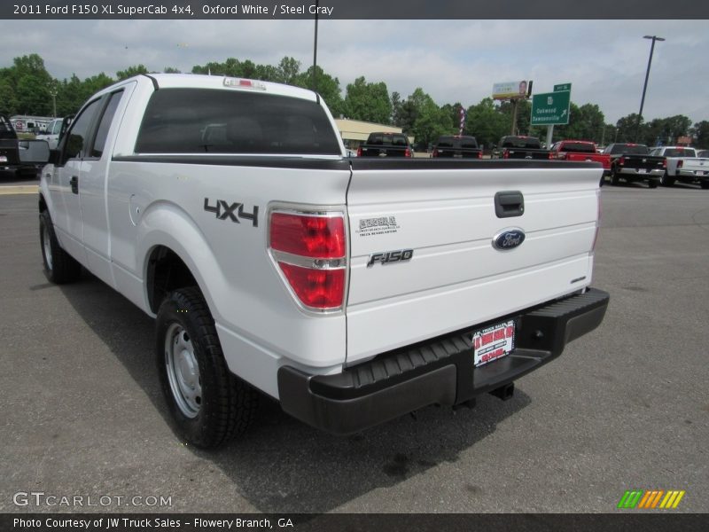 Oxford White / Steel Gray 2011 Ford F150 XL SuperCab 4x4