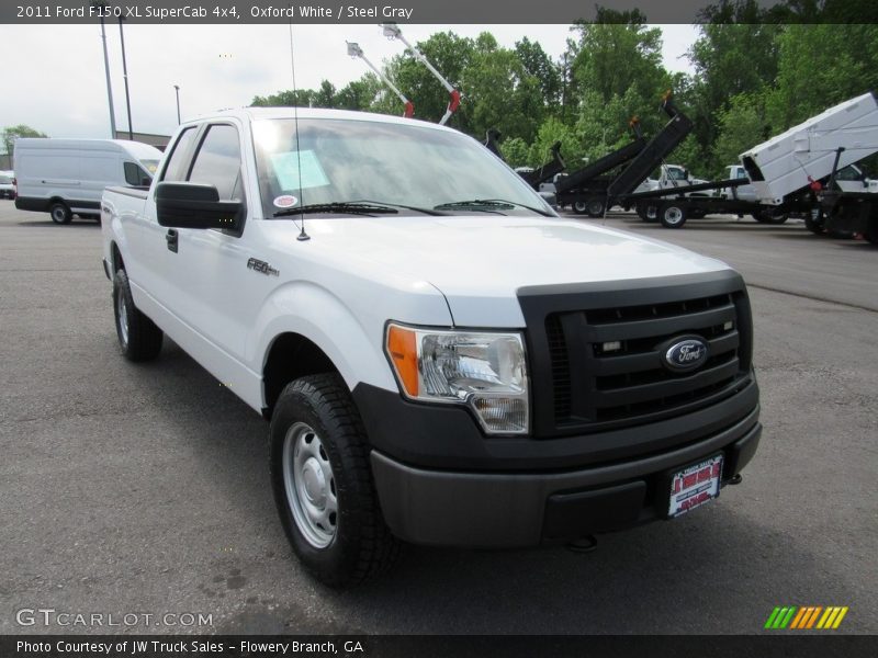 Oxford White / Steel Gray 2011 Ford F150 XL SuperCab 4x4