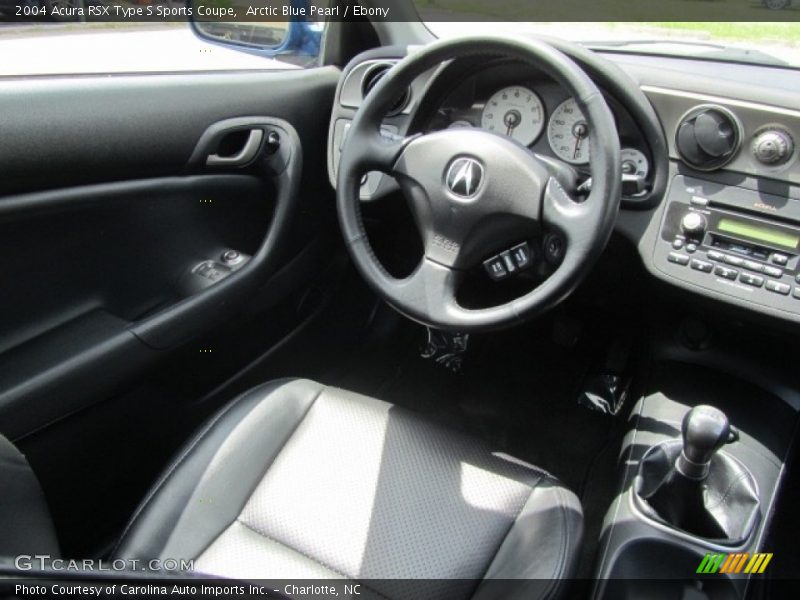 Arctic Blue Pearl / Ebony 2004 Acura RSX Type S Sports Coupe