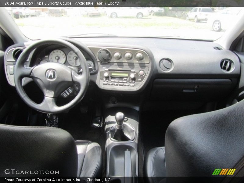 Arctic Blue Pearl / Ebony 2004 Acura RSX Type S Sports Coupe