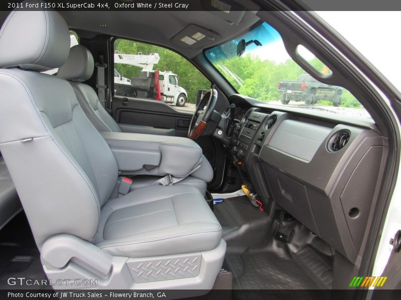 Oxford White / Steel Gray 2011 Ford F150 XL SuperCab 4x4