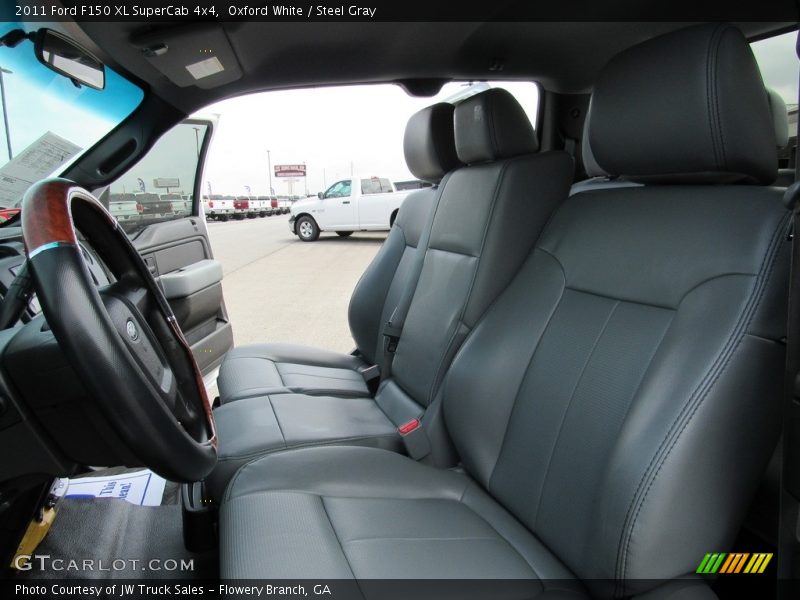 Oxford White / Steel Gray 2011 Ford F150 XL SuperCab 4x4