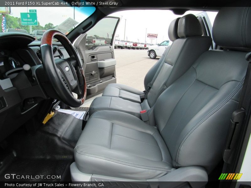 Oxford White / Steel Gray 2011 Ford F150 XL SuperCab 4x4