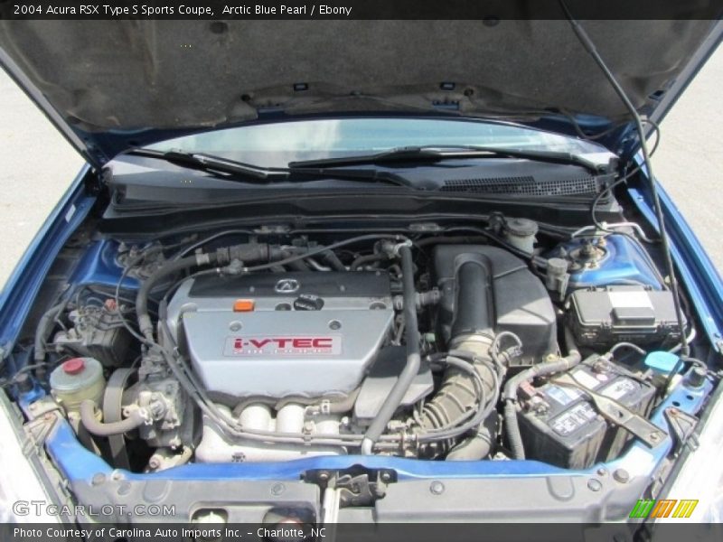 Arctic Blue Pearl / Ebony 2004 Acura RSX Type S Sports Coupe