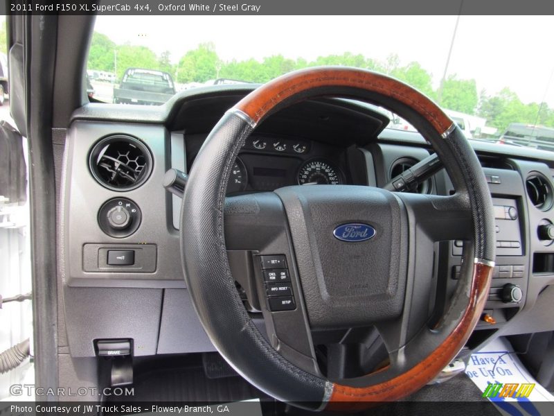 Oxford White / Steel Gray 2011 Ford F150 XL SuperCab 4x4