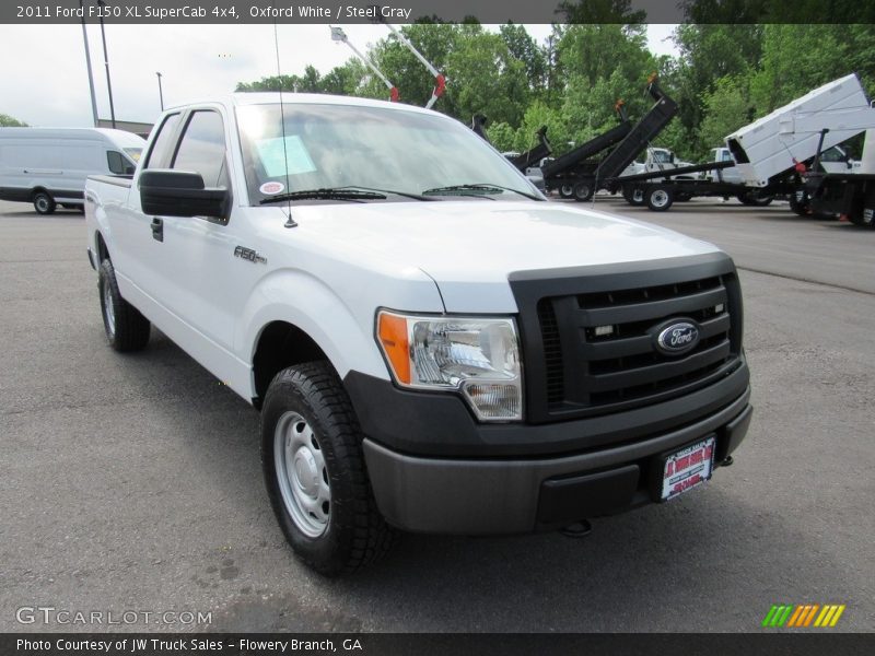 Oxford White / Steel Gray 2011 Ford F150 XL SuperCab 4x4