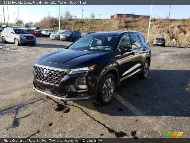 Twilight Black / Black 2019 Hyundai Santa Fe Ultimate AWD