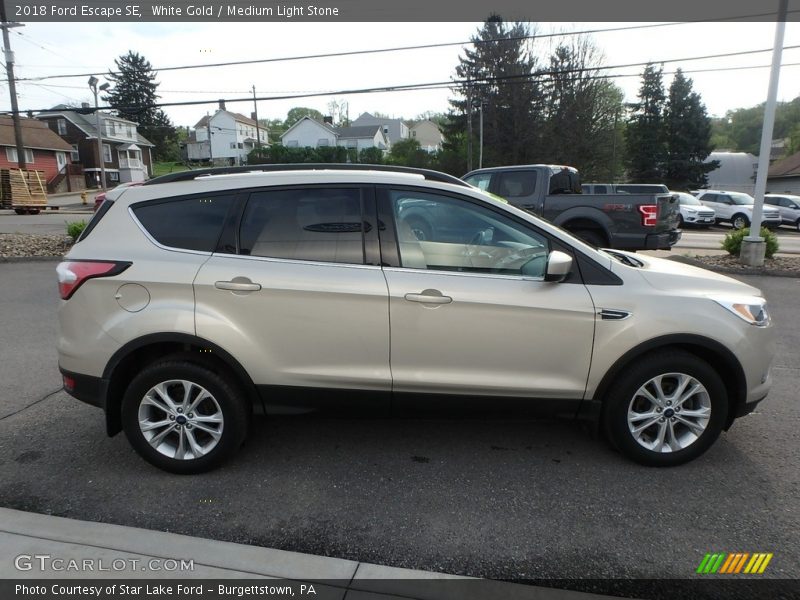 White Gold / Medium Light Stone 2018 Ford Escape SE