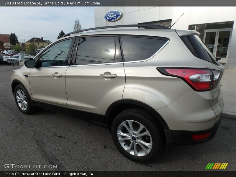 White Gold / Medium Light Stone 2018 Ford Escape SE