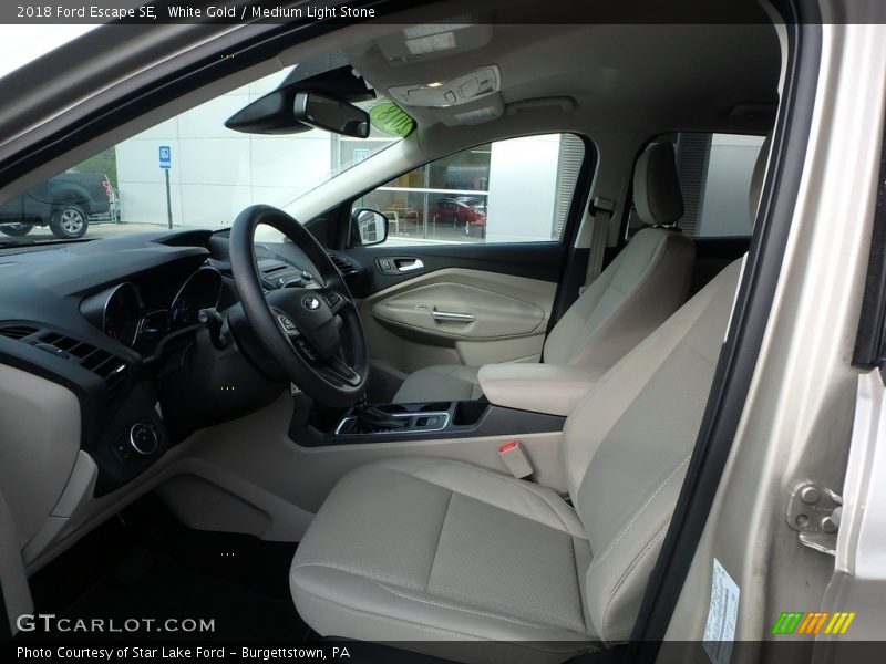 White Gold / Medium Light Stone 2018 Ford Escape SE