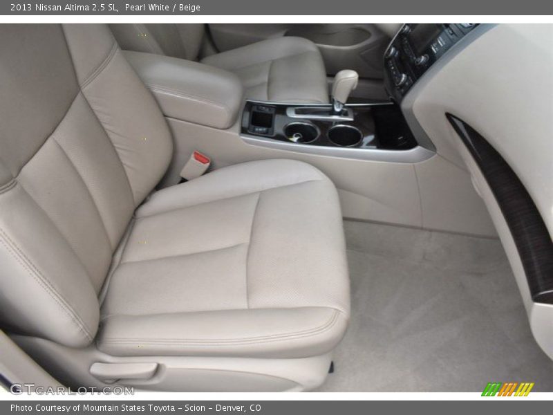 Pearl White / Beige 2013 Nissan Altima 2.5 SL