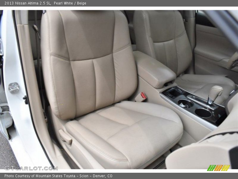 Pearl White / Beige 2013 Nissan Altima 2.5 SL