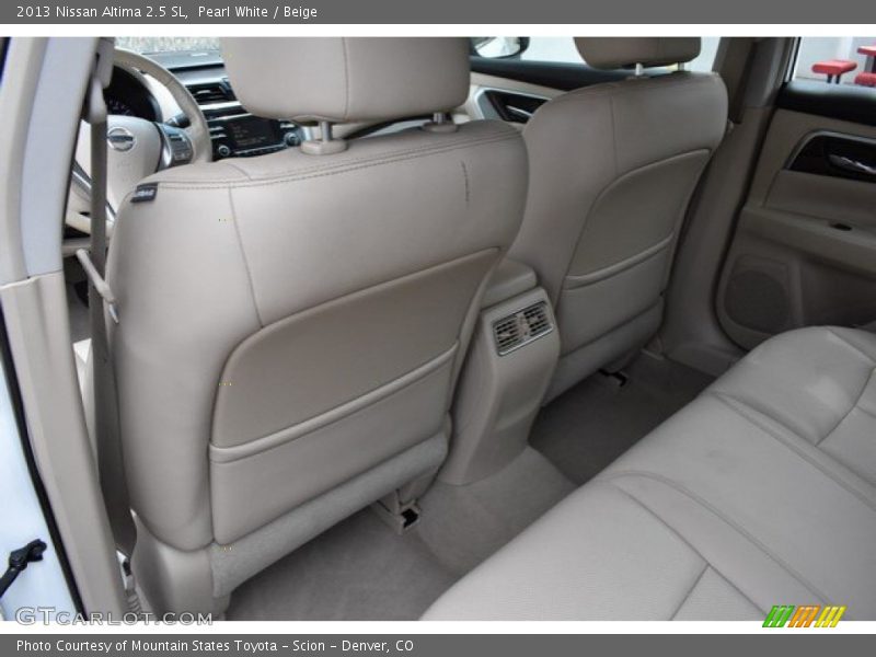 Pearl White / Beige 2013 Nissan Altima 2.5 SL