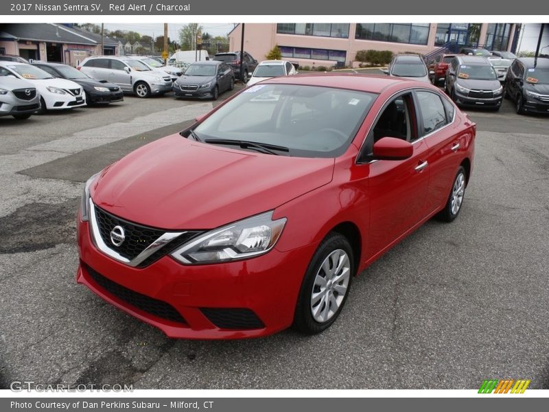 Red Alert / Charcoal 2017 Nissan Sentra SV