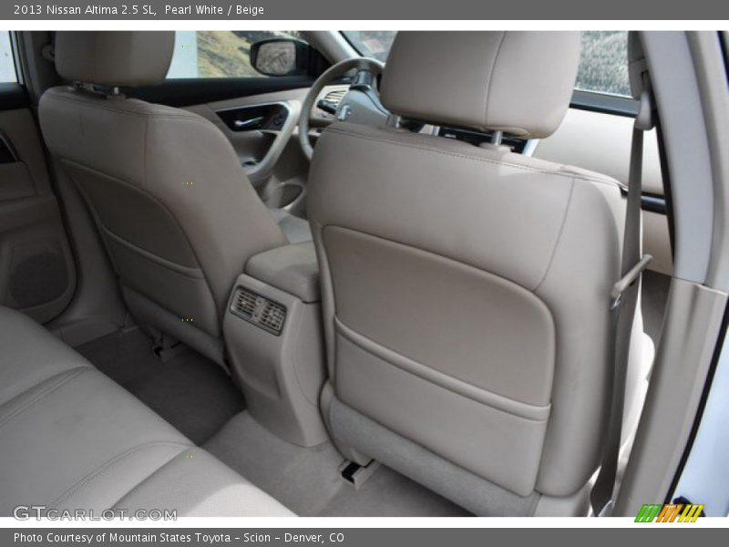 Pearl White / Beige 2013 Nissan Altima 2.5 SL