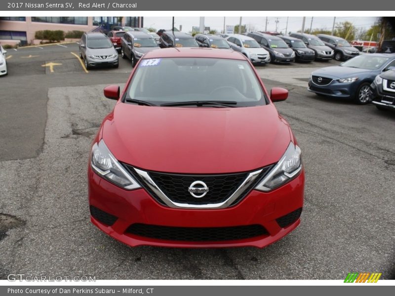 Red Alert / Charcoal 2017 Nissan Sentra SV