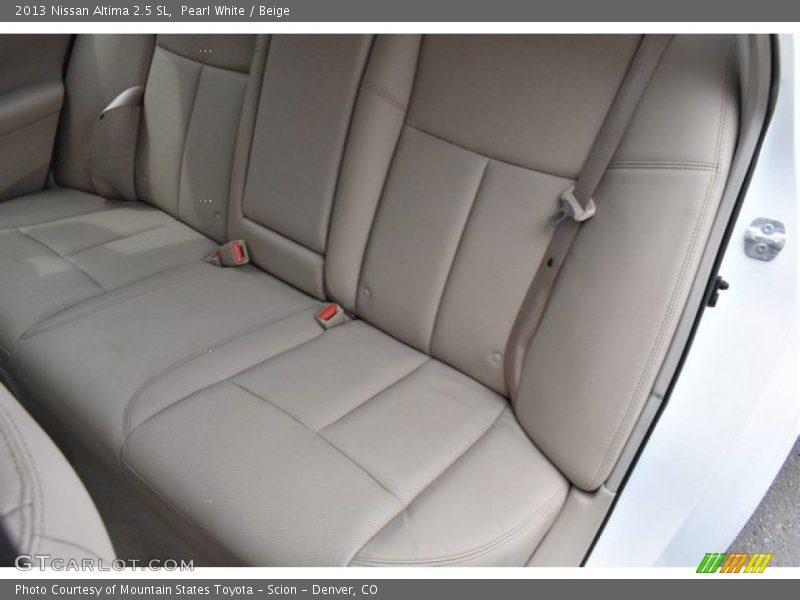 Pearl White / Beige 2013 Nissan Altima 2.5 SL