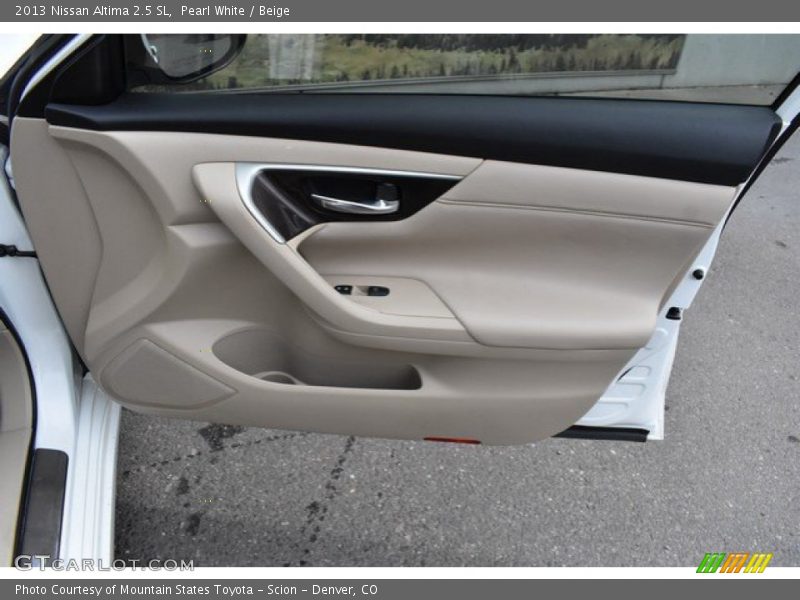 Pearl White / Beige 2013 Nissan Altima 2.5 SL