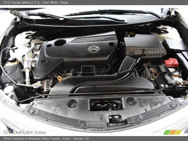 Pearl White / Beige 2013 Nissan Altima 2.5 SL