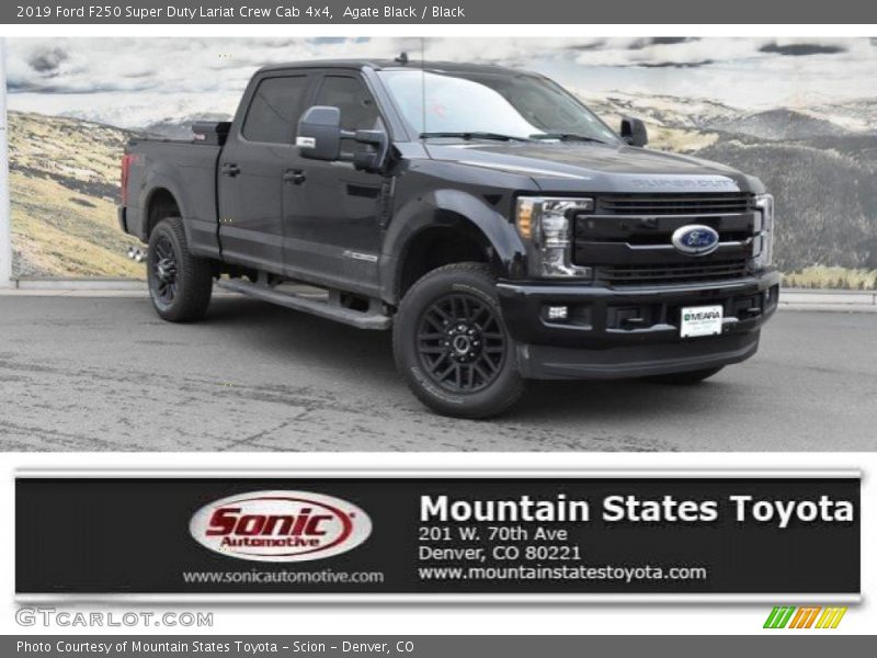 Agate Black / Black 2019 Ford F250 Super Duty Lariat Crew Cab 4x4