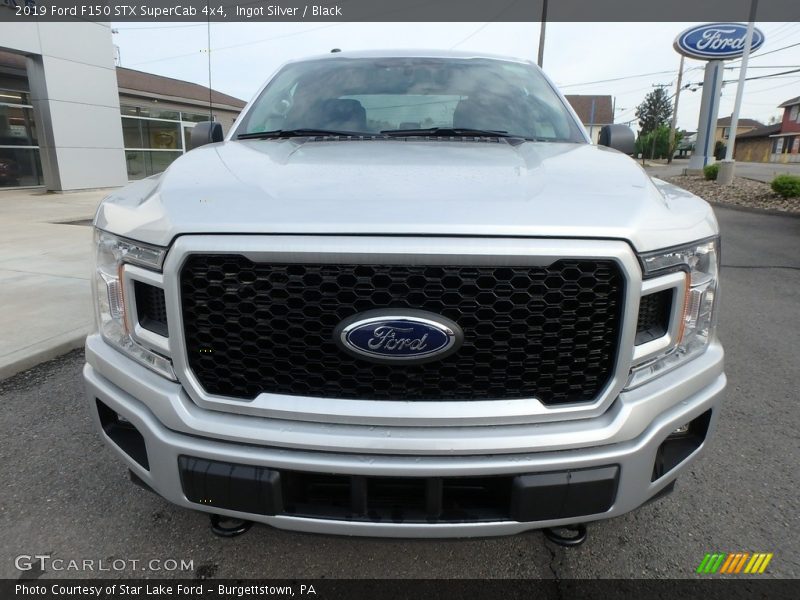 Ingot Silver / Black 2019 Ford F150 STX SuperCab 4x4