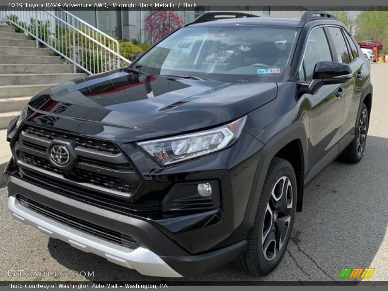 Midnight Black Metallic / Black 2019 Toyota RAV4 Adventure AWD