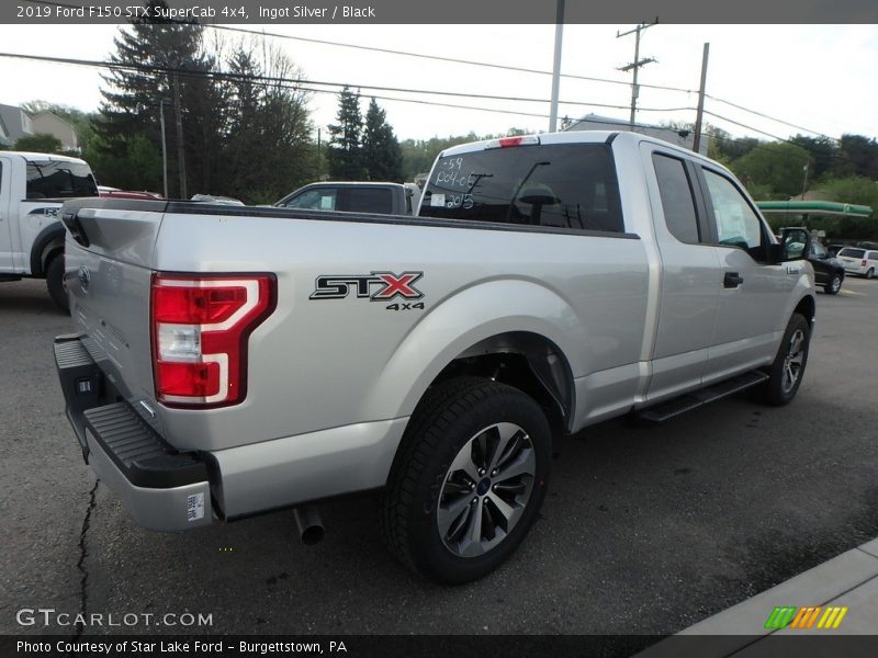Ingot Silver / Black 2019 Ford F150 STX SuperCab 4x4