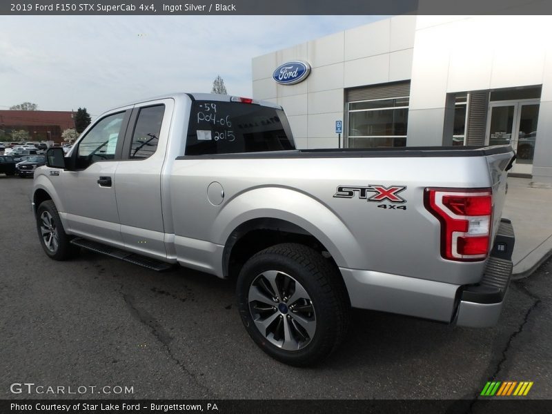 Ingot Silver / Black 2019 Ford F150 STX SuperCab 4x4