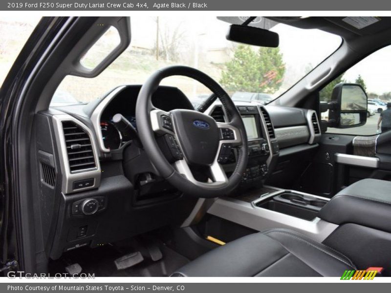 Agate Black / Black 2019 Ford F250 Super Duty Lariat Crew Cab 4x4