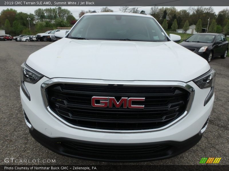 Summit White / Jet Black 2019 GMC Terrain SLE AWD