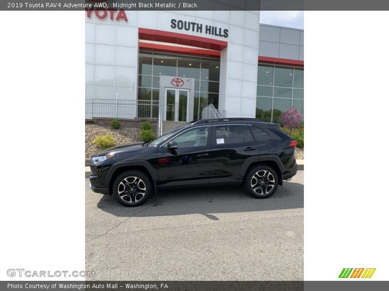 Midnight Black Metallic / Black 2019 Toyota RAV4 Adventure AWD